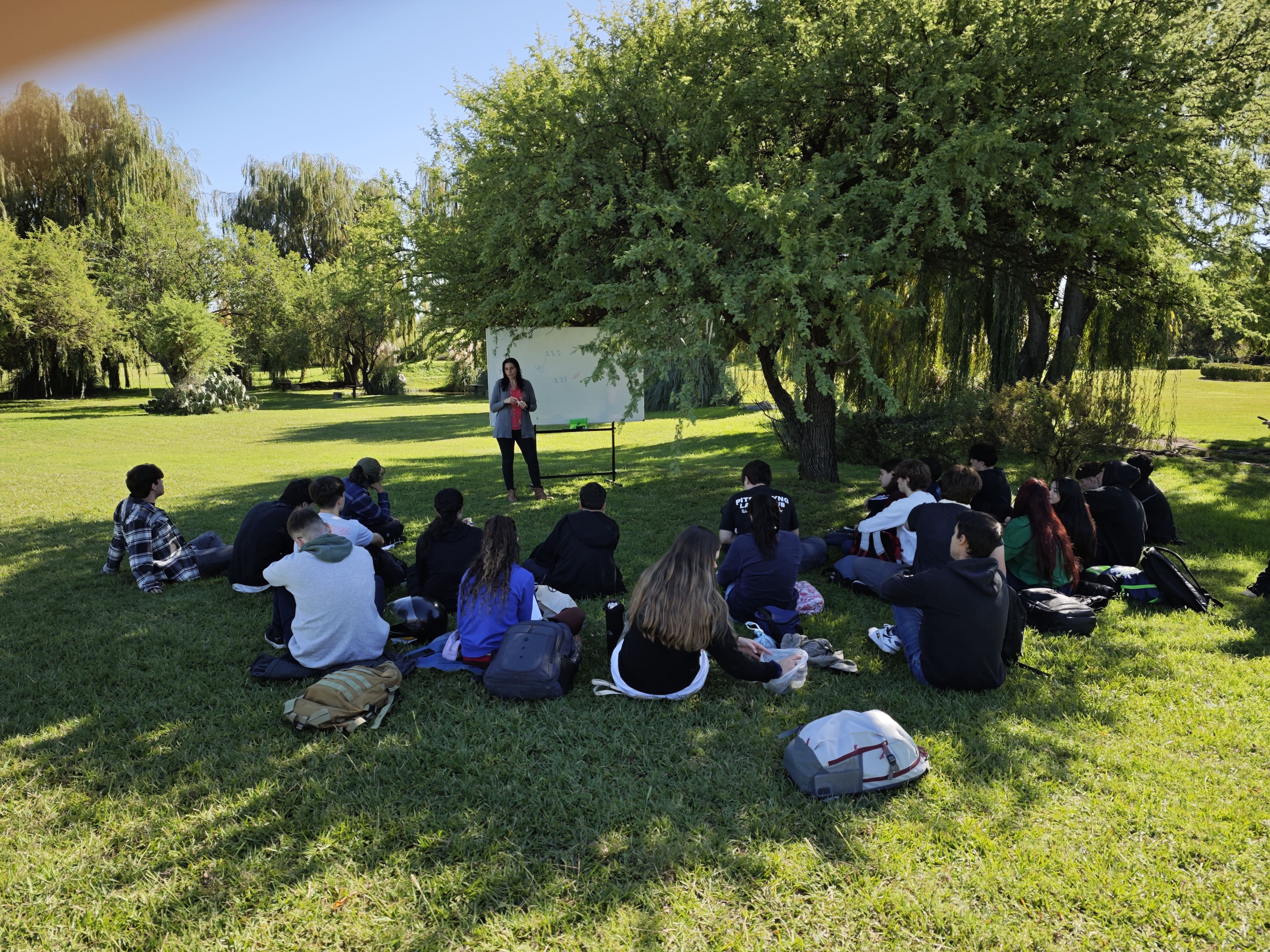 Clase de IA al aire libre en Merlo